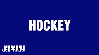 Hockey Category Jeopardy