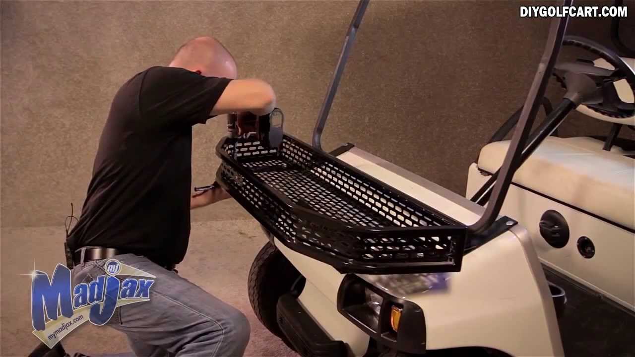 Club Car DS Clays Basket How to Install on Golf Cart YouTube