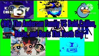 Rq The Anderson Family Vs Bald Caillou, Rosie, And Boris The Teeth Guy