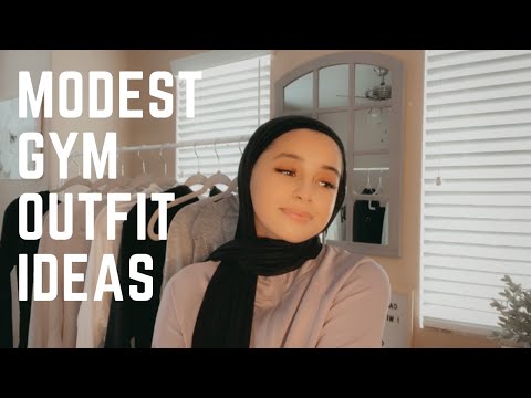 modest gym outfits + tips with dressing modestly to the gym - YouTube