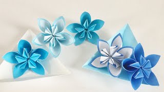 【折り紙】くす玉フラワー2種類 Origami flower