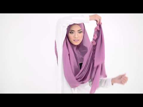 Shawlbyvsnow : Hijab Tutorial with Flower Crown Instant Scarf #style2 - YouTube
