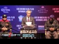 Danny Garcia vs. Lamont Peterson full video- Final Press conference & face off