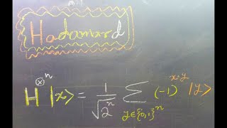 Quantum Computing Hadamard Gates General Expression