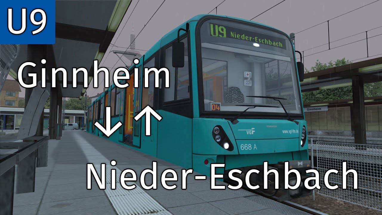 U9: Ginnheim → Nieder-Eschbach → Ginnheim - YouTube