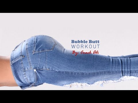 Bubble butt dildo riding workout