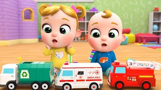 Garbage Truck, Firetruck, Ambulance Song | Kids Cartoons and Nursery Rhymes