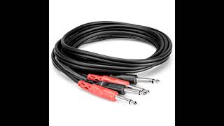 Hosa Cpp 202 Dual 1 4 Ts To Dual 1 4 Ts Stereo Interconnect Cable, 2 Meters