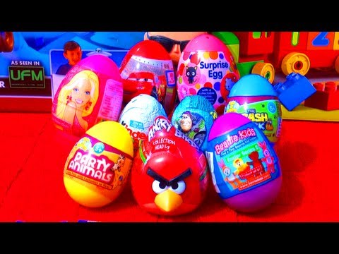 9 Surprise Eggs Unboxing Kinder Surprise Toy Story Hello Kitty Barbie Angry Birds Cars 2 Easter Eggs 9 Surprise Eggs Unboxing Kinder Surprise Toy Story Hello Kitty Barbie Angry Birds Cars 2 Easter Eggs