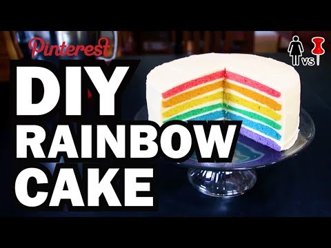 VIDEO : diy rainbow cake, corinne vs pin #22 - cause it's baking not cookingand it's a gd pinterest legend. #baked #420cause it's baking not cooking...and it's a gd pinterest legend. #baked #420recipe: http://sallysbakingaddiction.com/201 ...