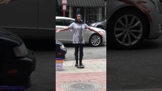 Tommi (Patricia Tommy) Singing On The Street! (Neither One Of Us by Gladys Knight)