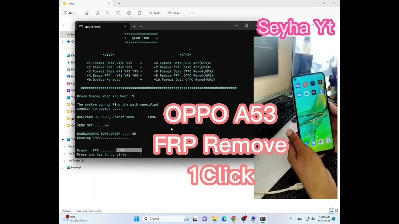 OPPO A53 CPH1227 FRP (Google Account) Remove 1Click OPPO A53 CPH1227 FRP (Google Account) Remove 1Click
