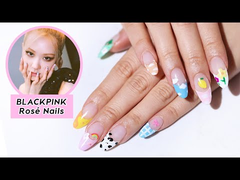 Easy French Tip Designs That Aren't Boring | Inspired by BLACKPINK ROSÃ - YouTube