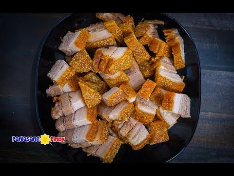 VIDEO : super crispy lechon kawali - this video will show you how to cook super crispy lechon kawali wherein the skin gets really crispy while the meat stays most ( ...