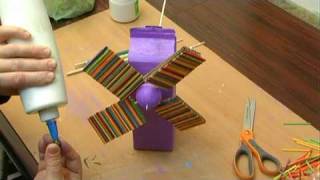  Milk Carton Windmill : Milk Carton Windmill: Attaching Styrofoam Ball