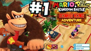ABM: Mario+Rabbids Kingdom Battle !! Donkey Kong Adventure !! Walkthrough # 1 HD