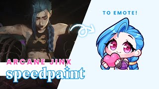 Arcane Jinx Patreon Emote Clip Studio Paint Speedpaint