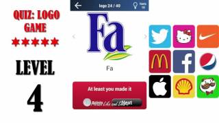 Quiz Logo Game Level 4 - All Answers - Walkthrough By Lemmings At Work