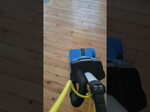 Hardwood floor cleaning with our specialized equipment