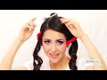 ★VOLUMINOUS HOMECOMING & WEDDING HAIR TUTORIAL | ELEGANT CURLY HALF-UP UPDO HAIRSTYLES FOR LONG HAIR