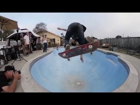 INSTABLAST! - BS Heelflip Late Bigspin 3 Block!! No Leg NoseGrind!! Backyard Pool Ripping!