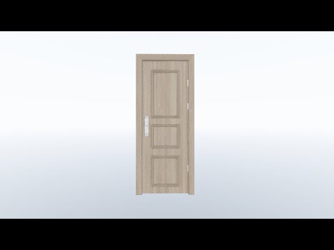 Cửa gỗ nhựa composite dùng làm cửa phòng vệ sinh, cửa toilet, cửa thông phòng, mẫu cửa nhựa SGD 3PN