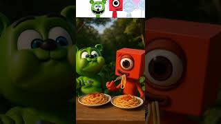 Sprunki Oc Gummy Bear Vs Numberblocks Eating Hot Pasta
