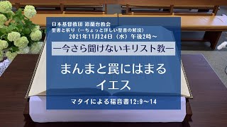 【聖書と祈り】今さら聞けないキリスト教―まんまと罠にはまるイエスー2021/11/24(水)