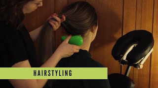 Asmr By Heidi - Hairstyling On One Of My Best Friends - Visual Triggers, Minimal Sounds