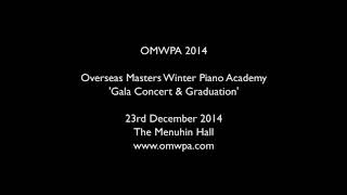 OMWPA 2014 - INTRO 1: Gala Concert at the Menuhin Hall (Tuesday 23rd December 2014)