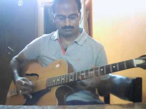 Neele Neele Ambar par (Hindi) on Guitar Instrumental by Sreekumar...