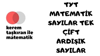 Tyt Sayilar.tek Çi̇ft Sayilar,Ardişik Sayilar Konu Anlatimi-Pdf