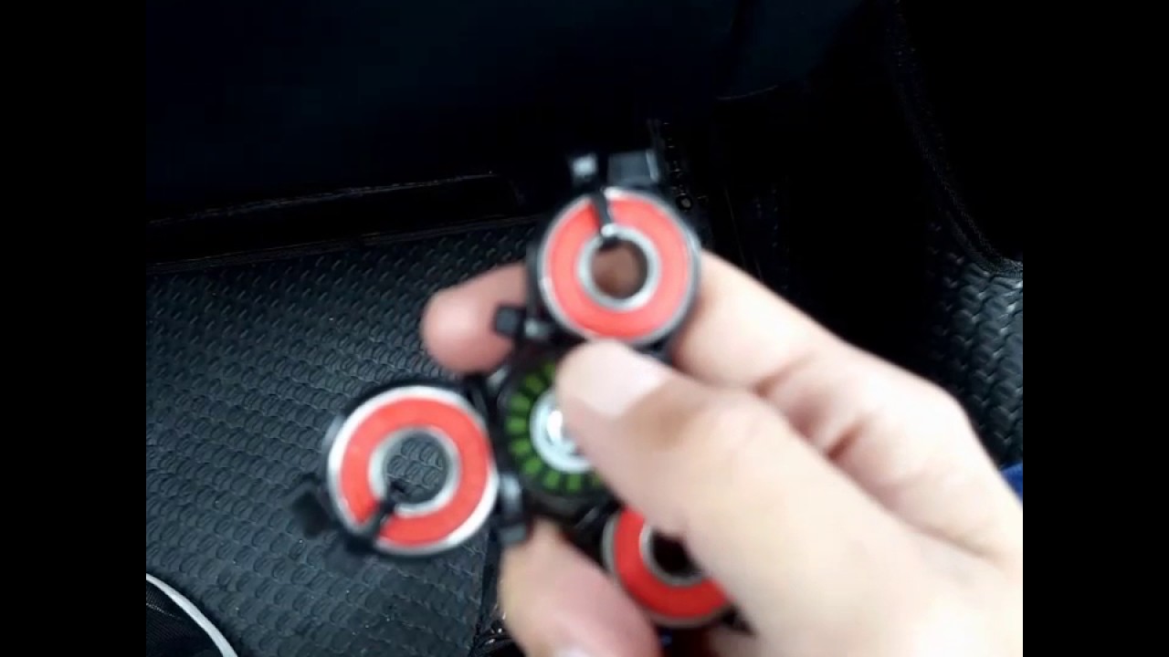Zip Cableties Diy Tri Spinner With Fkd Blacklights Abec Ball Bearing