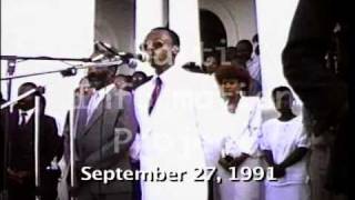 VIDEO: FULL Diskou President Aristide 27 Sept 1991 - Eske li te sipote Violence ak Pe Lebrun?