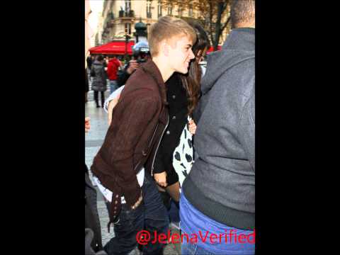 Justin Bieber Selena Gomez Paris France 9th November 2011