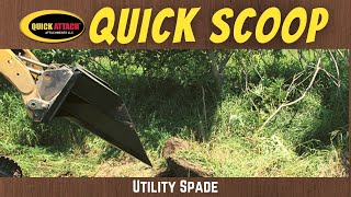 Quick Attach Quick Scoop Skid Steer Tree Spade Bobcat Skid Steer Attachment