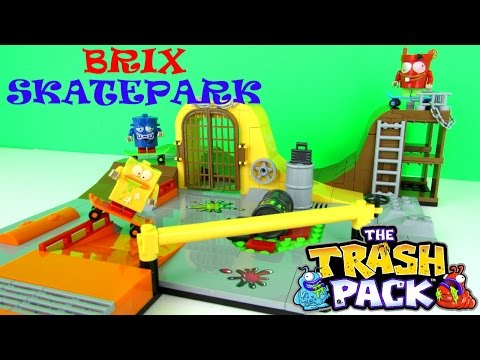 The Trash Pack: Brix Skatepark Building Toy Playset Fun Review, Cobi