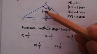Endemik Ayt Matematik Trigonometri Test 10 Çözümleri