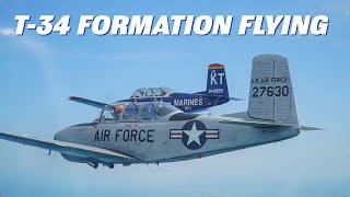 T-34 Formation Flying Clinic - Intense Formation Training