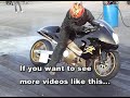 8 Second Turbo Hayabusa racing at the drag strip!