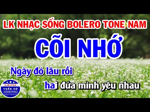 Karaoke Liên Khúc Nhạc Sống Tone Nam Trữ Tình || Cõi Nhớ || Đời Tôi Cô Đơn