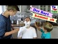 Der Bart kommt ab - Papa wird rasiert - Nassrasur Vlog TipTap...