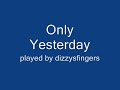 Only Yesterday - Piano