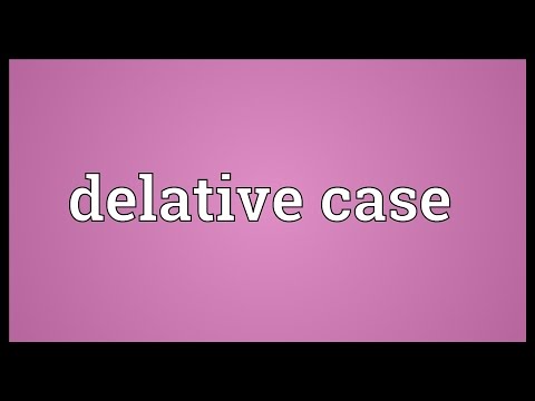 Header of delative