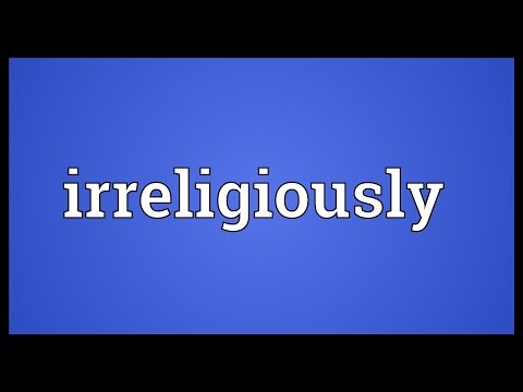 Header of irreligiously