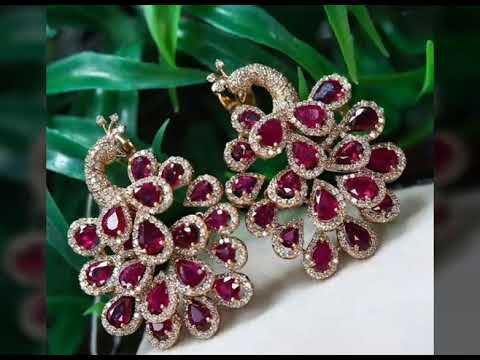 Watching video Trendy Peacock designed Gold Jewelry