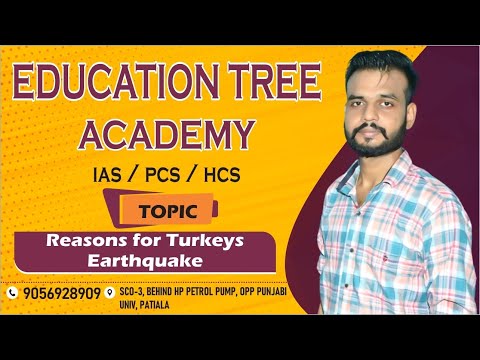 REASONS FOR TURKEYS EARTHQUAKE