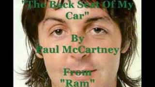 Video The back seat of my car Paul Mccartney