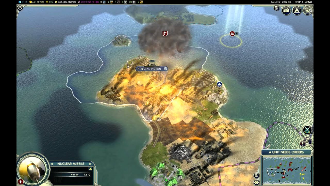 civ 5 how to take over a city on an island