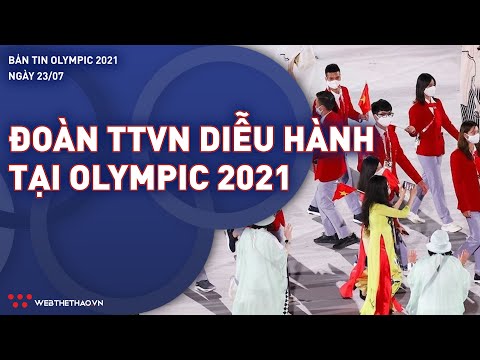 Đoàn thể thao Việt Nam diễu hành tại buổi lễ khai mạc Olympic 2021 | OLYMPIC 2021